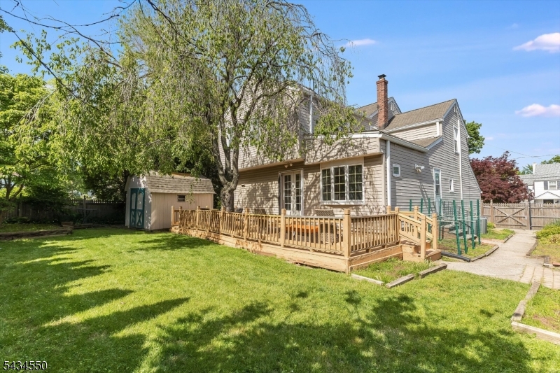 Private fenced Backyard