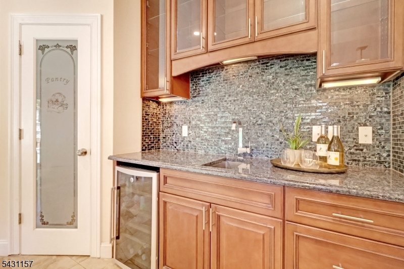 Walk in pantry and wine fridge