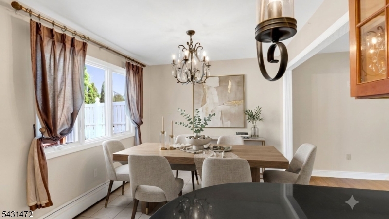 Virtually Staged Dining Room