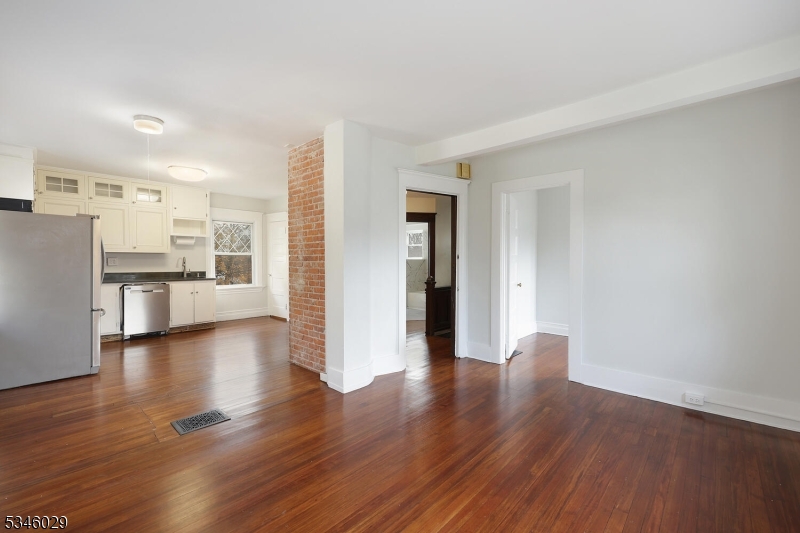 Living room into Kitchen