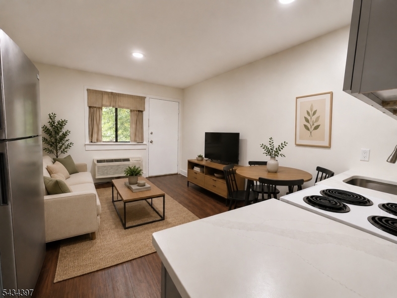 Kitchen and living room