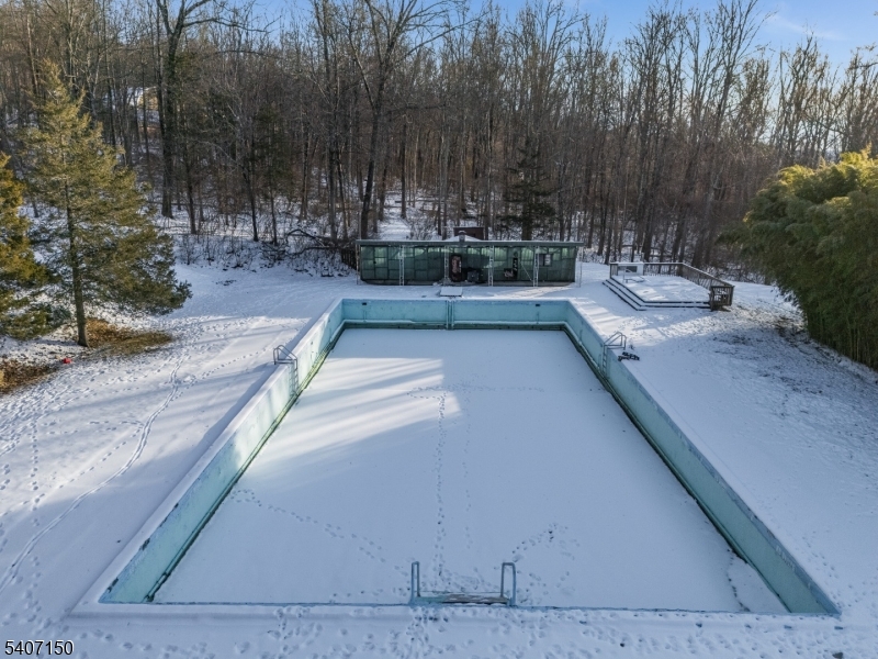 inground pool view