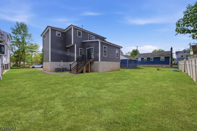 Expansive open yard