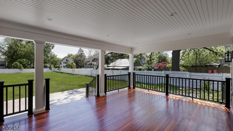Mahogany covered deck
