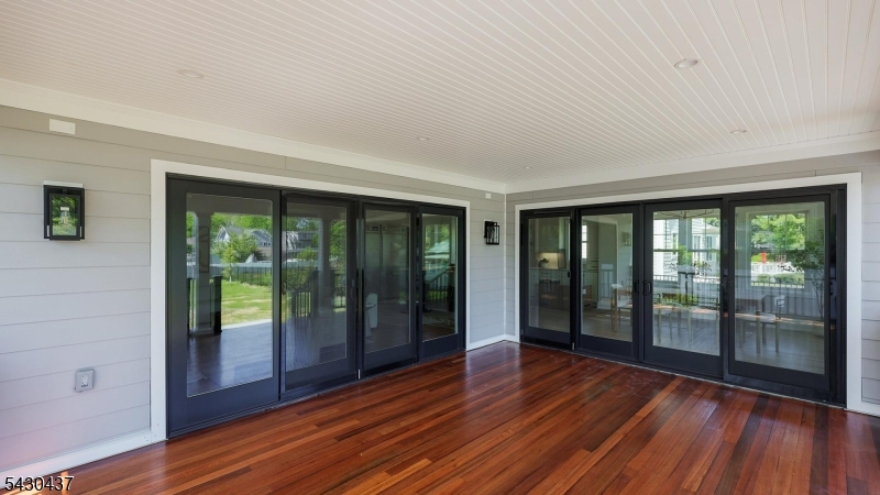 mahogany covered deck