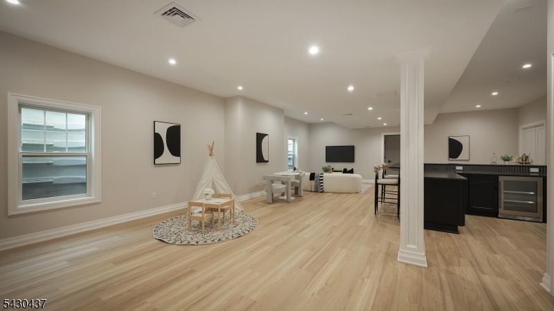 Lower level bar & rec space