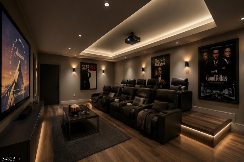 Virtually Staged Media Room