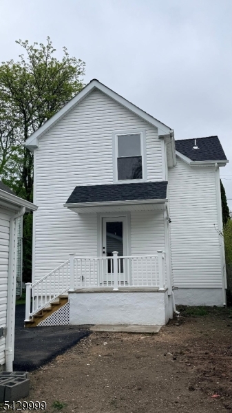 back of the property