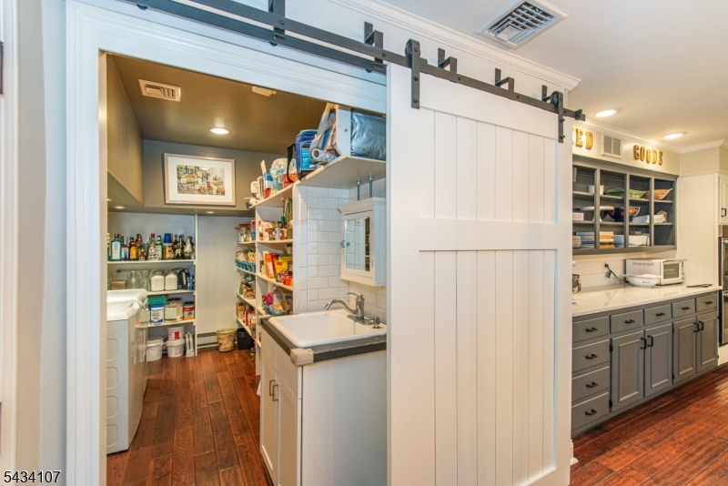 Pantry with Barn Doors
