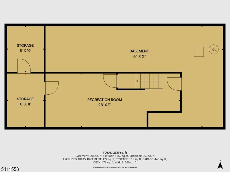 Floor Plan-Fininished Basement
